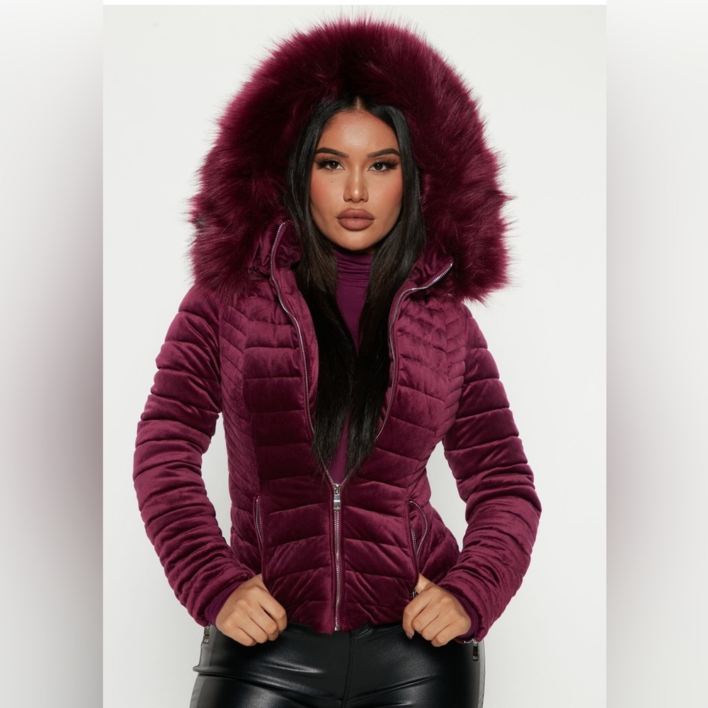 Fashion Nova Velvet Parka